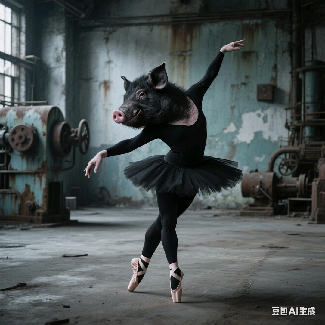 舞蹈小黑猪猪
