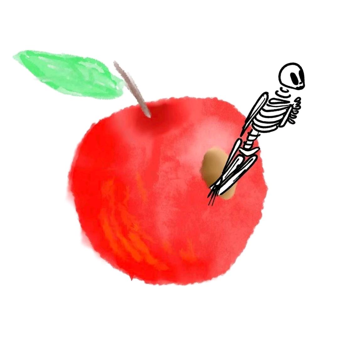 苹果骷髅人