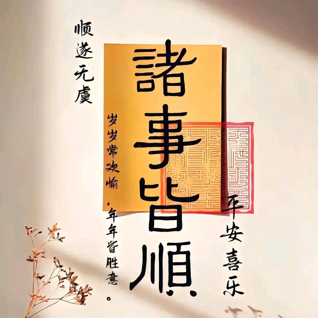 我很心安.