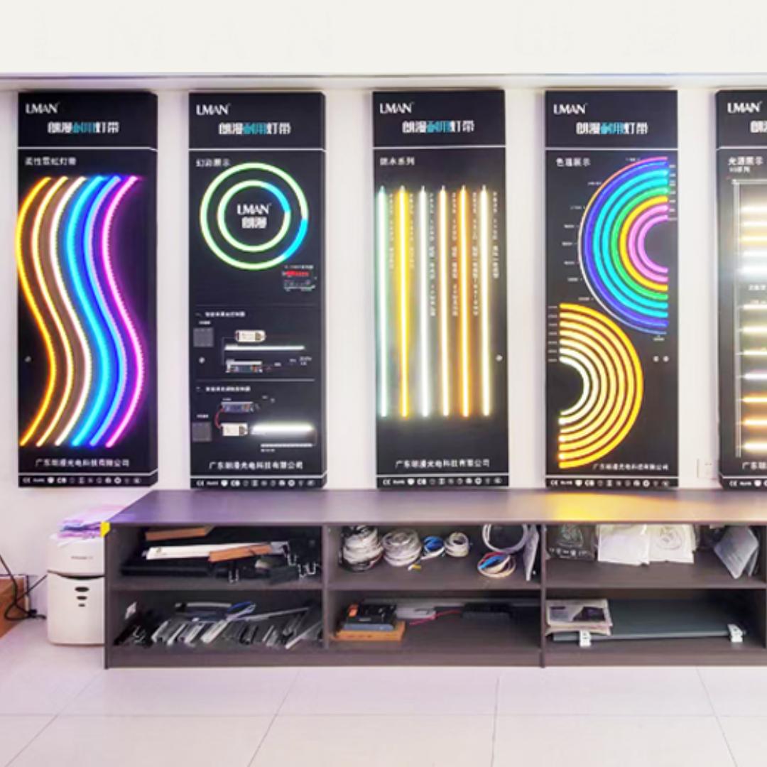 旺来LED照明展板展架