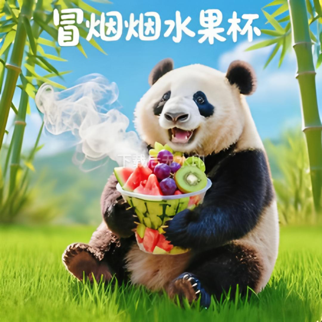冒烟水果杯