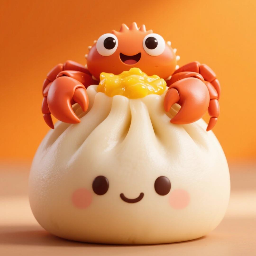 🧸蟹黄小笼包