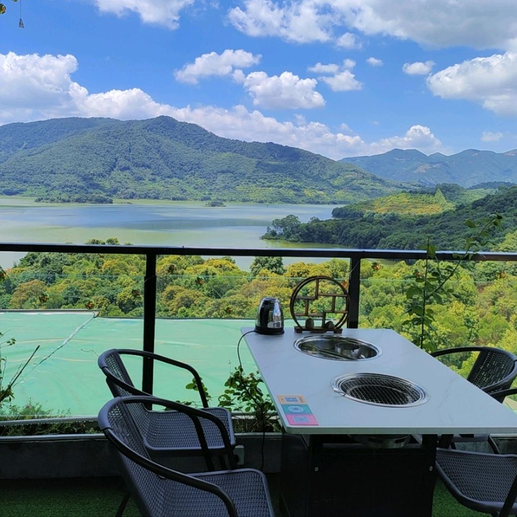 望湖花园山庄烤肉.下午茶.团建