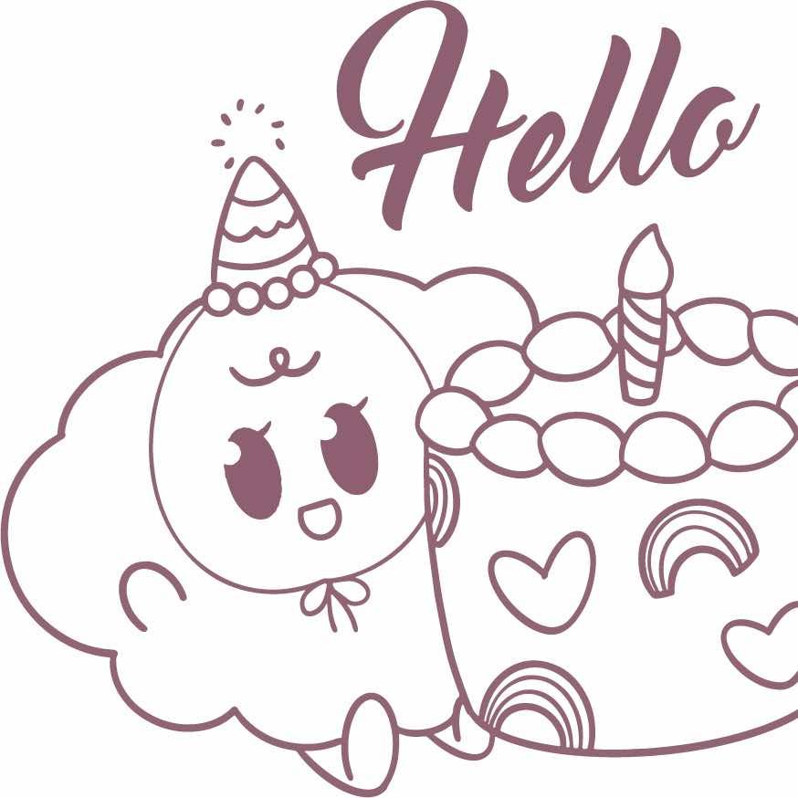 云卷卷蛋糕甜品派对