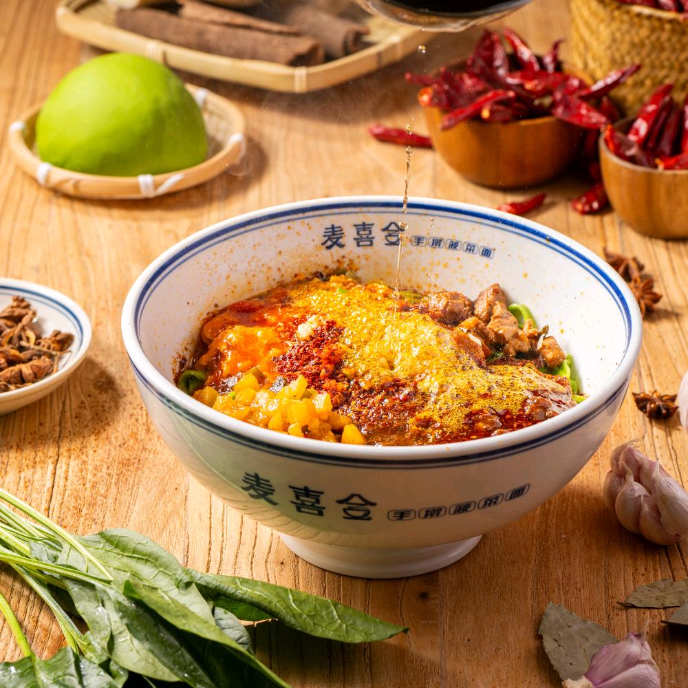 麦喜合手擀菠菜面（石嘴山万达店）官方号