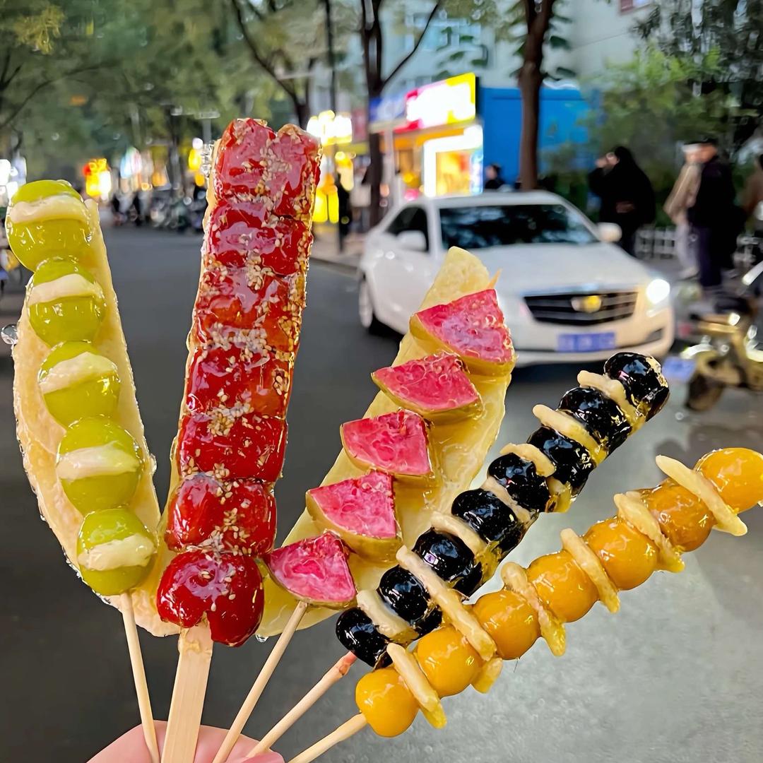 邱大福甜品糖墩墩冰糖葫芦