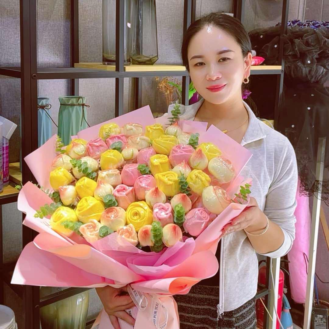 柒彩花样馒头