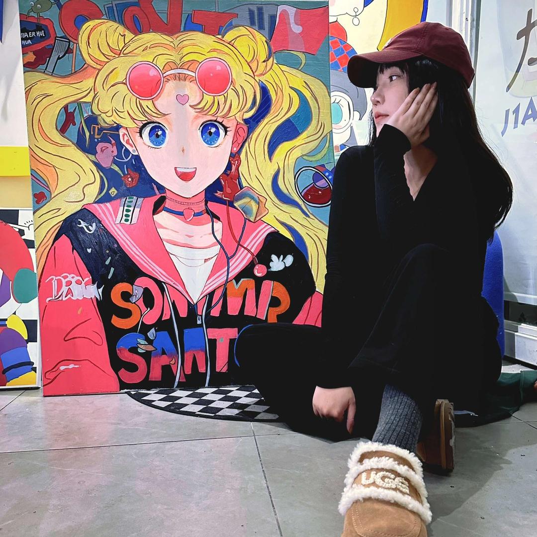 加儿绘画的李老师