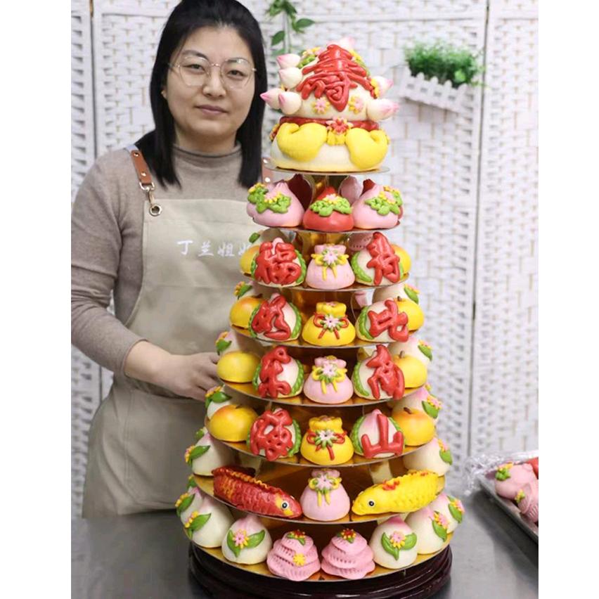 丁兰花馍寿桃