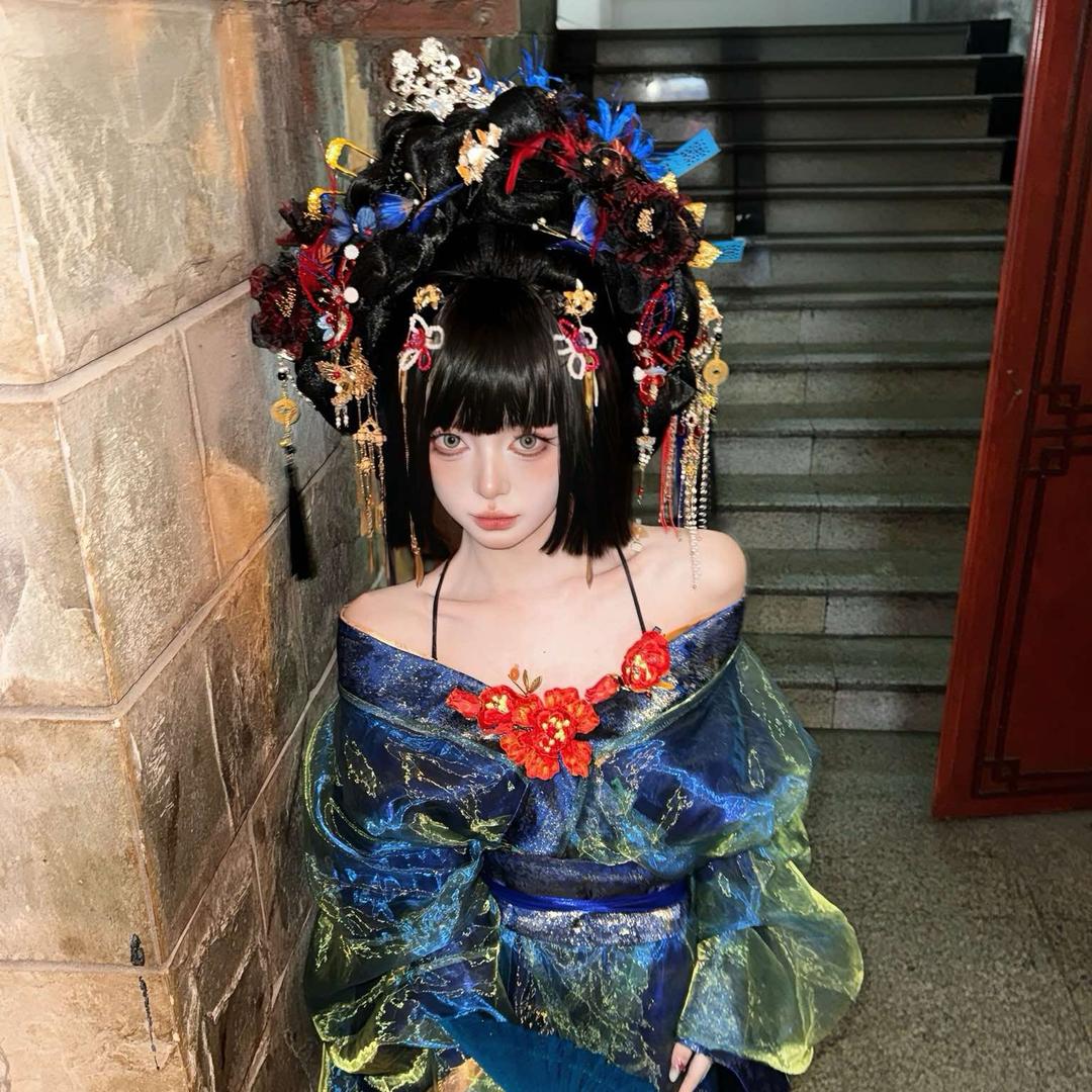 洪崖洞.花与鹿