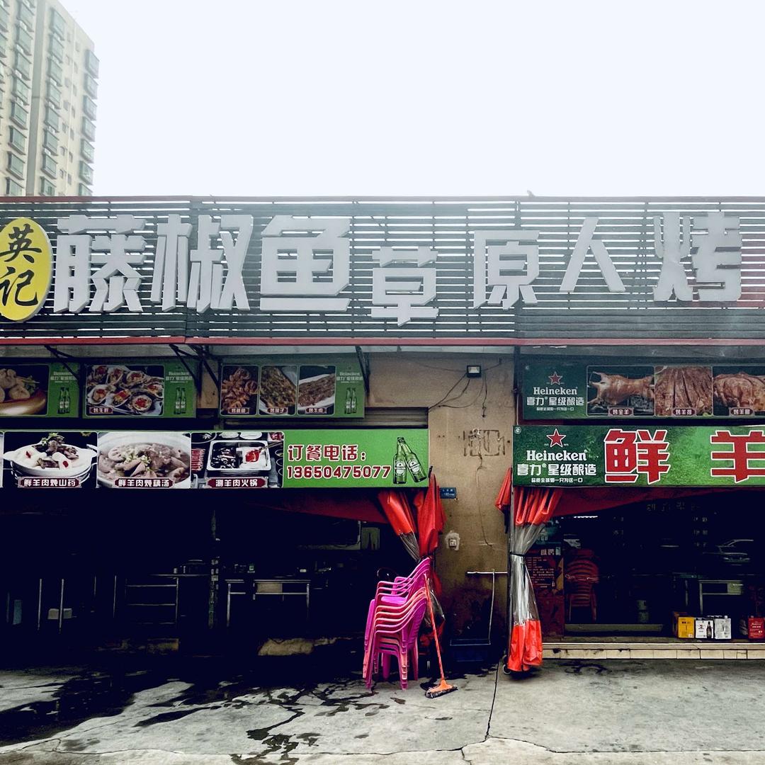 英记藤椒鱼草原人烤羊腿