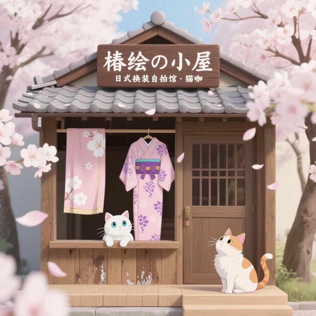 椿绘の小屋·日式换装自拍馆·猫咖官方账号