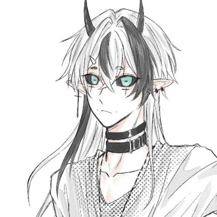 白毛挑染男孝女